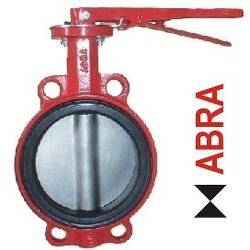 Затвор поворотный межфланцевый ABRA-BUV-VF866D080H Ду80 Ру16 с рукояткой