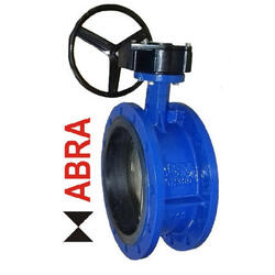 Затвор поворотный фланцевый ABRA-BUV-FL226D200G Ду200 Ру10 с редуктором